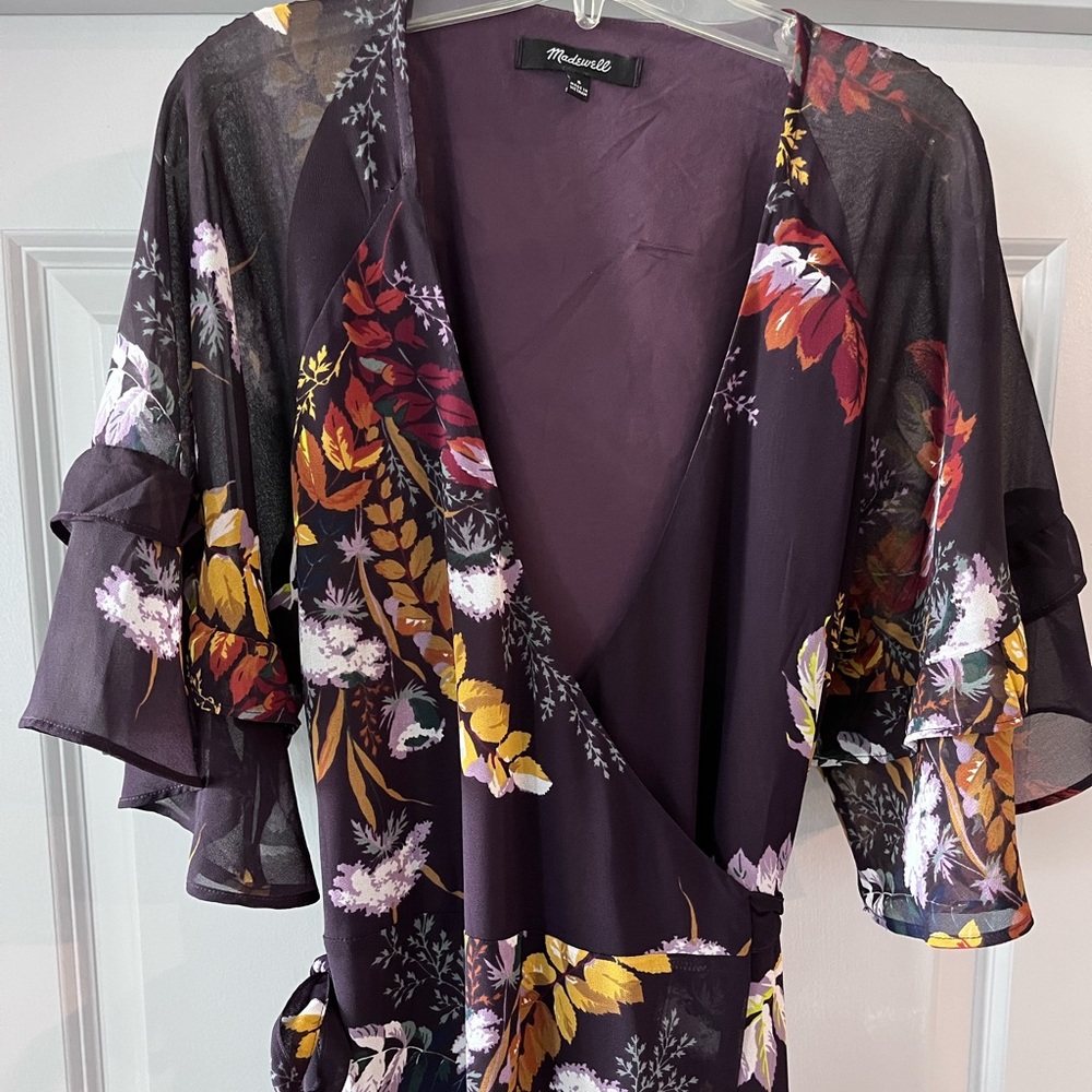 Madewell S Floral Maxi Wrap Dress